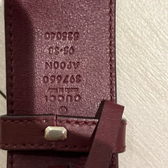 Gucci Belt Burgundy - Picture 2 of 2